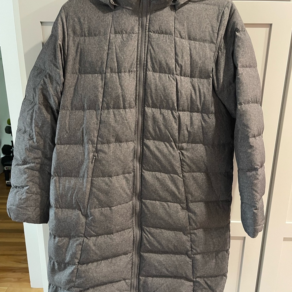 Lands' End Charcoal Quilted Jacket